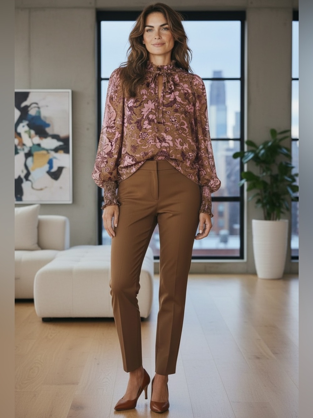 O.P.T. for Anthropologie Smock and Ruffle Blouse NWT